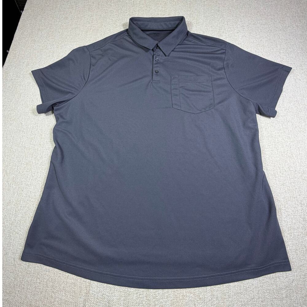 Brahma Mens 3XL Gray Polo Shirt Short Sleeve Summer Casual Work Cotton Top
